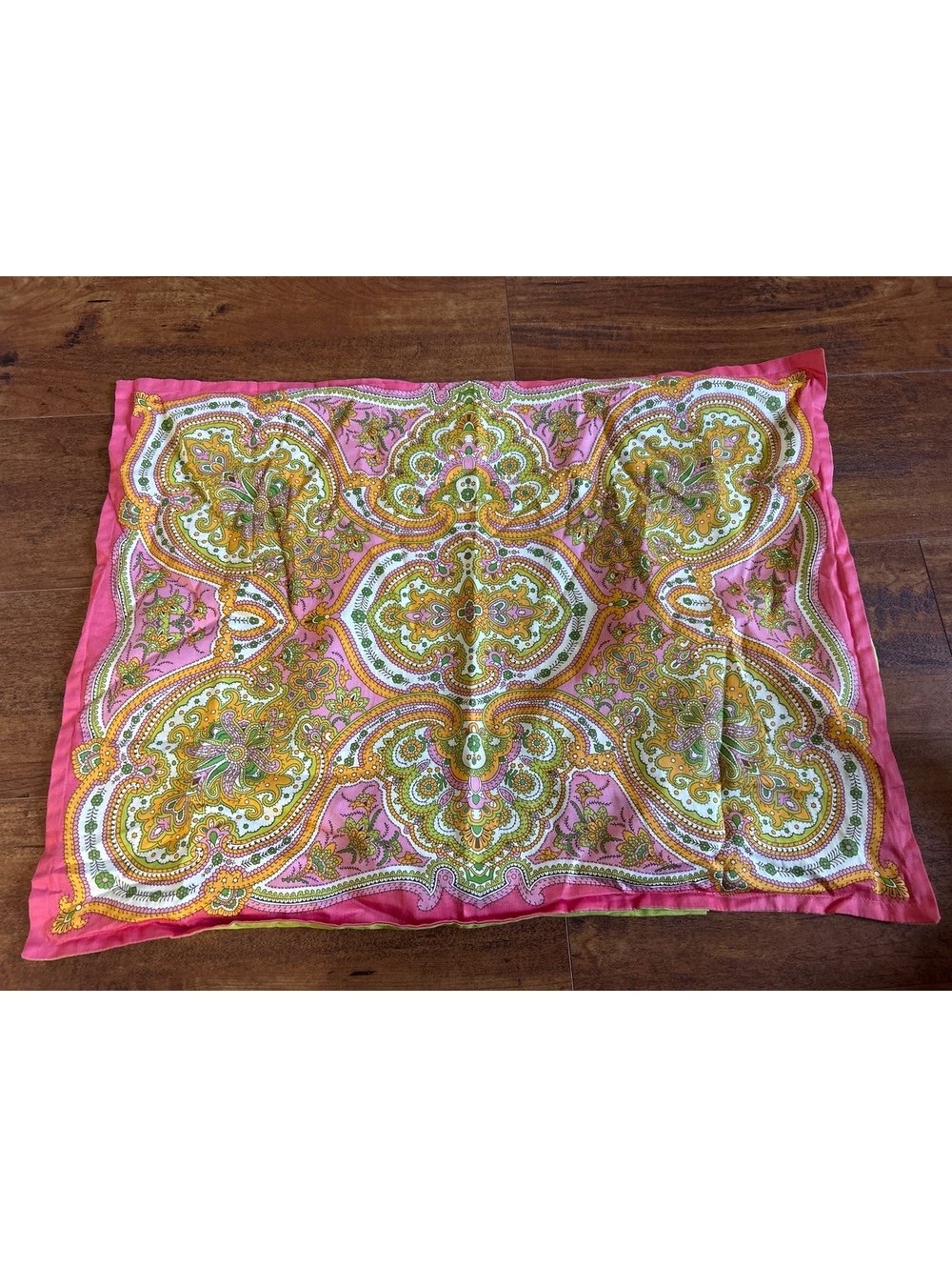Echo Design Gramercy Paisley Cotton Pillow Sham vibrant Pink & green